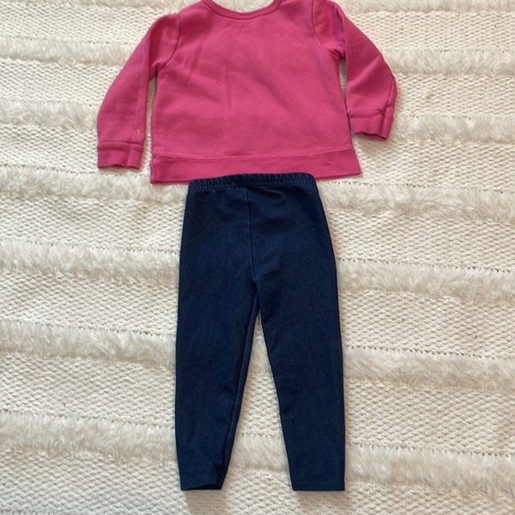 Sweatshirt I have the worlds best mommy Pink embellished & blue jeans size 2T - Picture 9 of 12